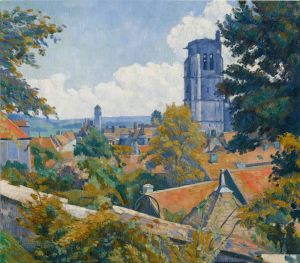 Vue sur Tonnerre avec l’église Notre Dame