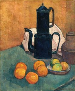 The blue coffee pot