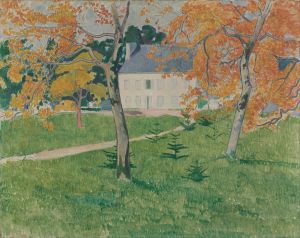 House among trees; Pont-Aven