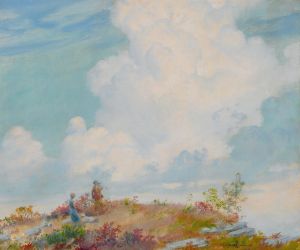 Pink Cloud Over Mountain