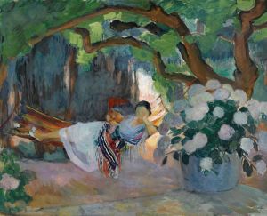 Le Pradet, Jeune Femme Au Hamac