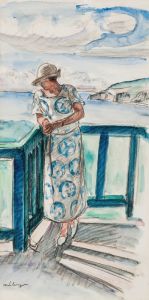 Femme au balcon