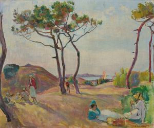 Le Pradet, les pins sur la plage