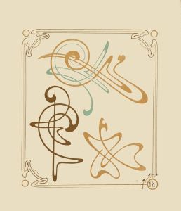 Abstract design based on arabesques