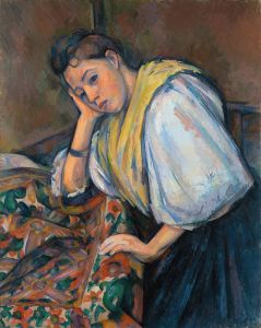 Young Italian Woman at a Table