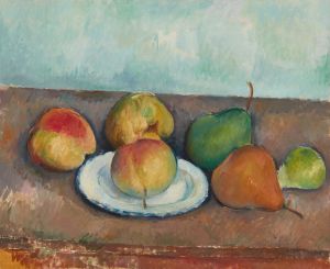 Nature morte; pommes et poires