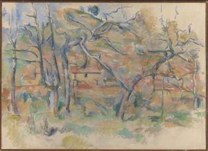 Trees and house, Provence
