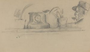 The Artist’s Father and Objects on a Mantel