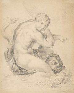 Woman with a dolphin