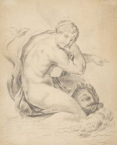 Woman with a dolphin