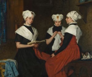 Drie burgerweesmeisjes van Amsterdam