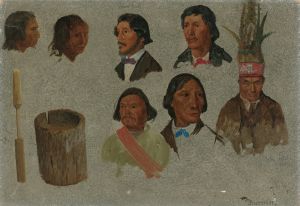 Seven Indian Portraits And One Primitive Utensil