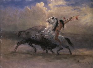 Sketch for ‘The Last of the Buffalo’
