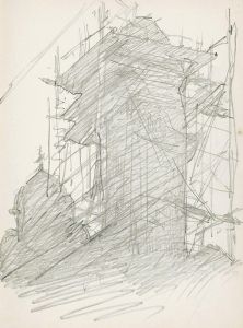 Toren in de steigers