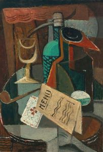 Nature Morte Au Menu Et Au Siphon