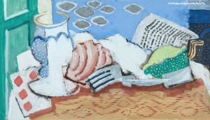 Nature morte au journal
