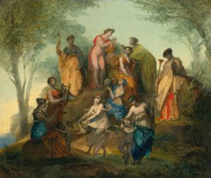 Apollo And The Nine Muses On Mount Parnassus