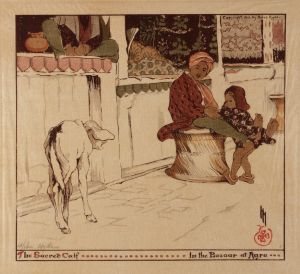 The Sacred Calf in the Bazaar at Agra