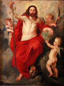 Christ triumphing over Death and Sin