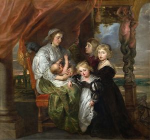Deborah Kip,Wife of Sir Balthasar Gerbier and Her Children