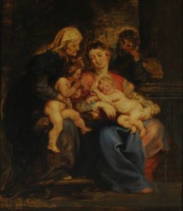 La Sagrada familia con Santa Isabel y San Juan