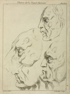 Four faces–three human, one horse– in profile