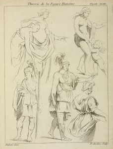 Various figures including Roman soldiers, and partially draped male and female nudes
