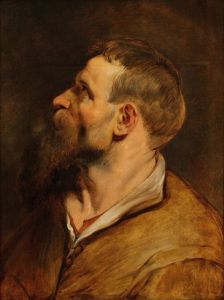 Head of a bearded man