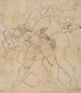 Two Armored Soldiers Fighting