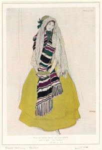 Projet de costume exécuté par Léon Bakst pour le ballet ‘Les papillons’