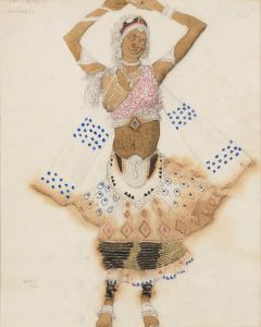 Costume design for ‘Le Dieu Bleu’; Bayadère