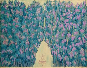 Set design for ‘La Belle au Bois Dormant’; La Poussée des Lilas