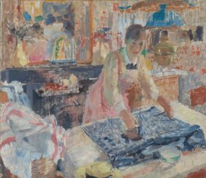Woman Ironing