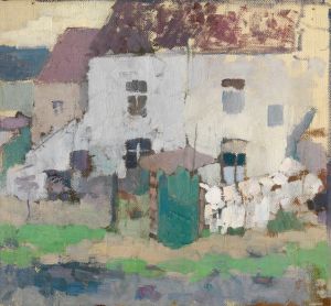 White Façades and Garden at Bosvoorde