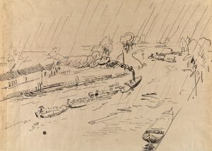 Canal in the Rain