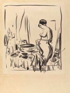 Nude at a Dressing Table