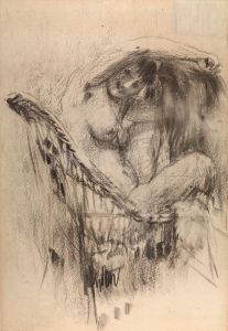 Nude in a Cane Chair
