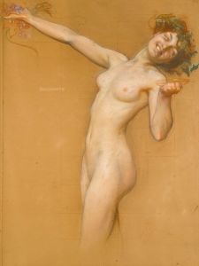 Bacchante, study for the vintage morn