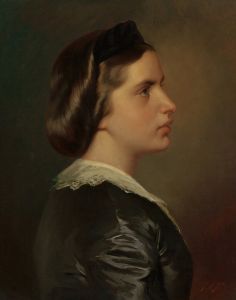 Portrait of a Young Woman in Profile
