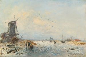 Scène D’hiver En Hollande