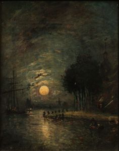 Moonlight, View of Dordrecht