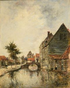 Canal intérieur de la ville de Dordrecht