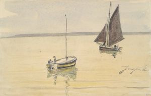 Two Fishing Boats on Calm Water