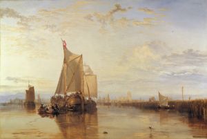 Dort or Dordrecht- The Dort Packet-Boat from Rotterdam Becalmed