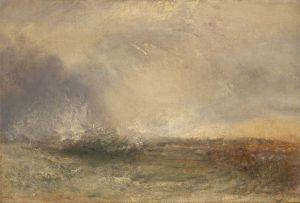 Stormy Sea Breaking on a Shore