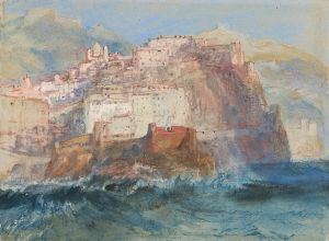 Genoa, from the Sea, looking up to the Church of Santa Maria Assunta in Carignano