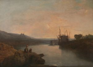 Harlech Castle, from Tygwyn Ferry, Summer’s Evening Twilight