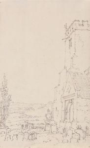 South Porch and Tower of an Unidentified Church