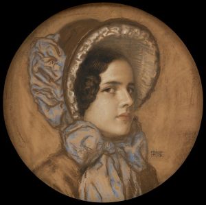 Daughter Mary with a frilly hat