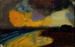 Studie zu ‘Sonnenuntergang am Meer’